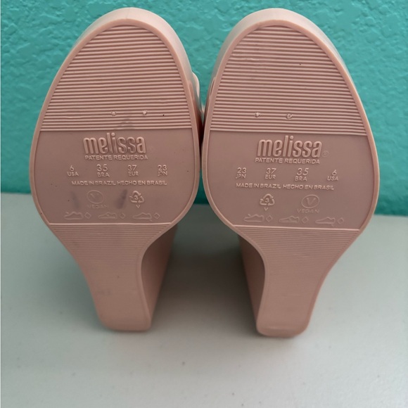 Melissa - Venus Jelly Wedge Heels Size 6 Made In Brazil - Picture 5 of 7